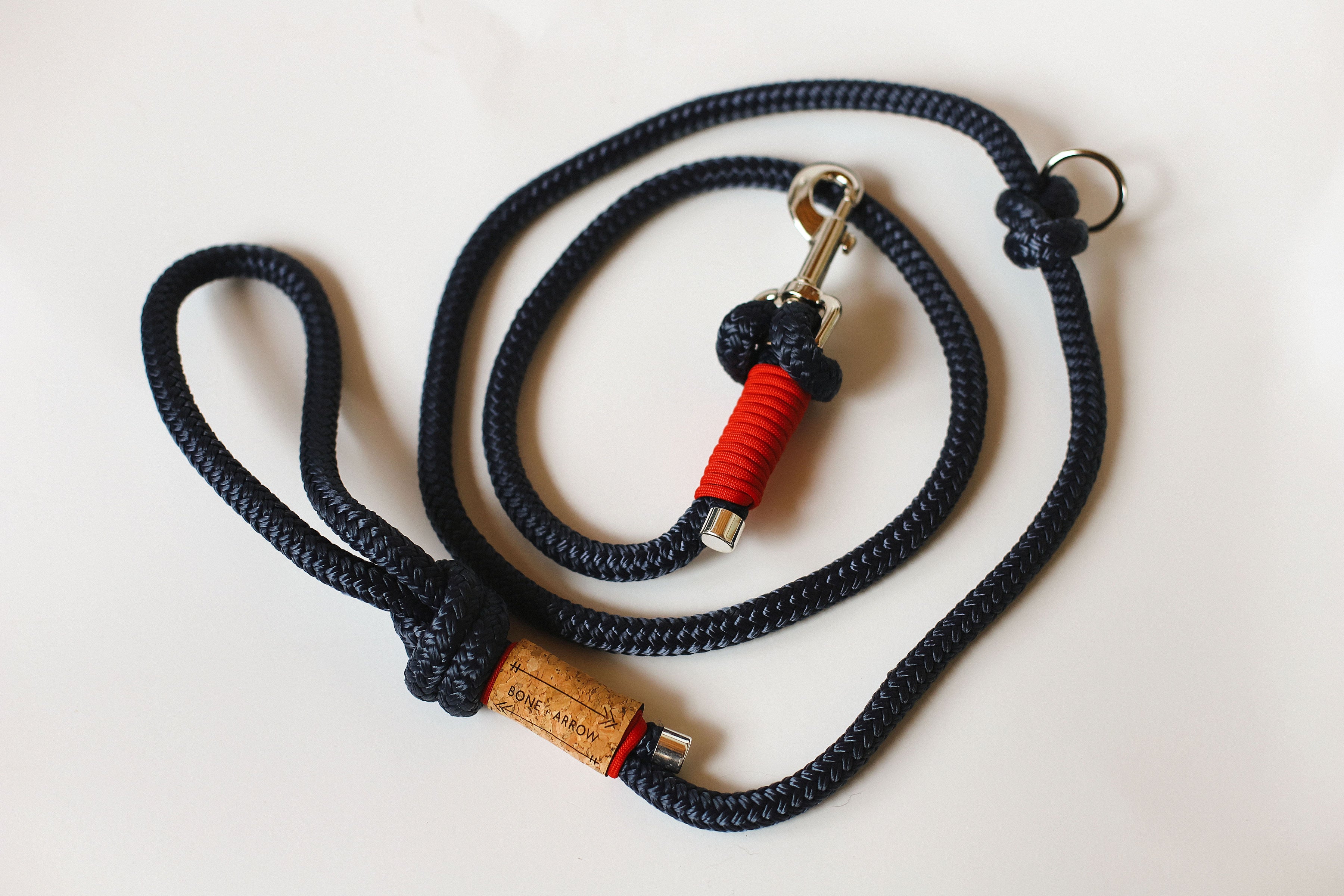 Navy Rope Leash