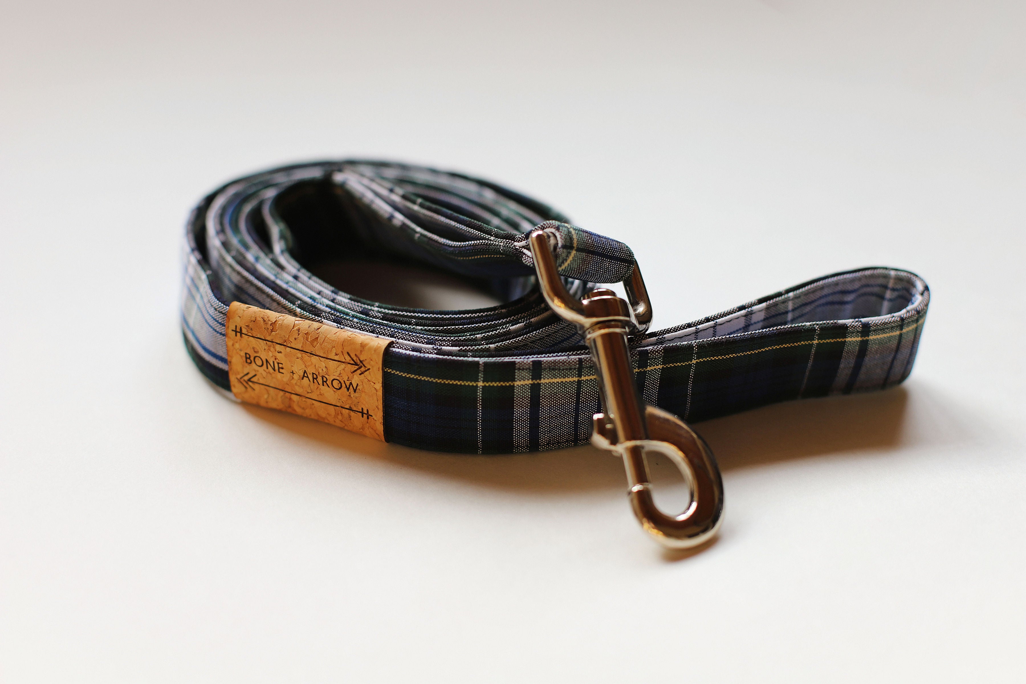 Navy Tartan Leash